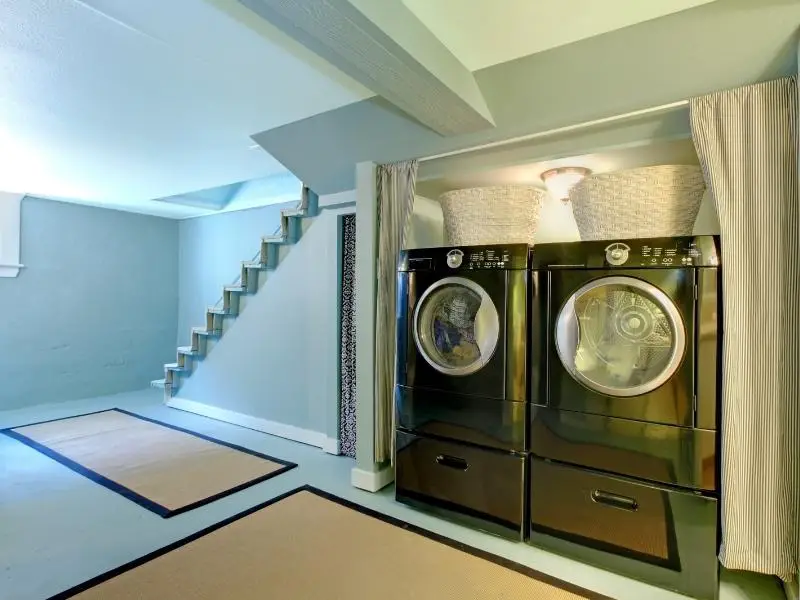 Laundry room in the basement.